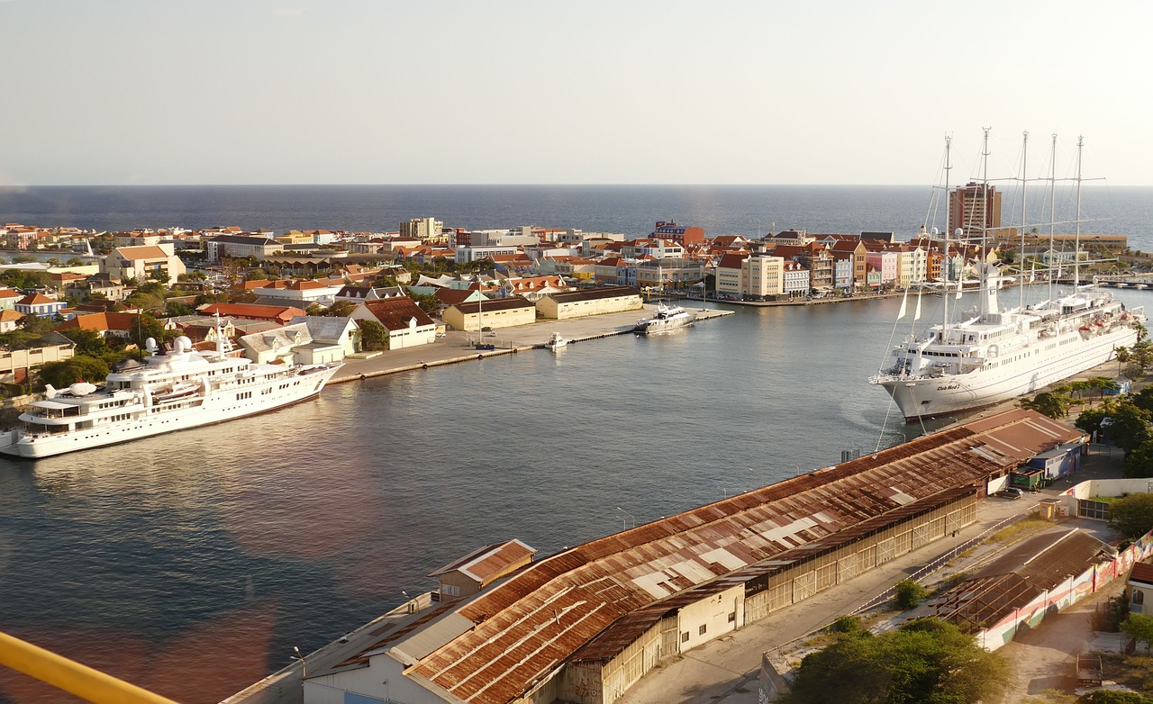 Colorful buildings of Willemstad, Curaçao
